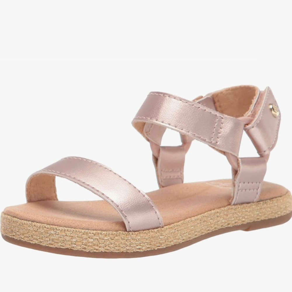 UGG Kids Metallic Pink Strappy Sandals